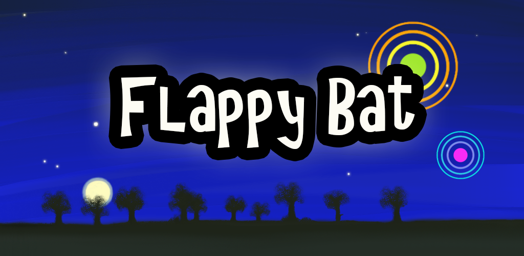 promo Flappy Bat new met bomen en maan en ring 2015