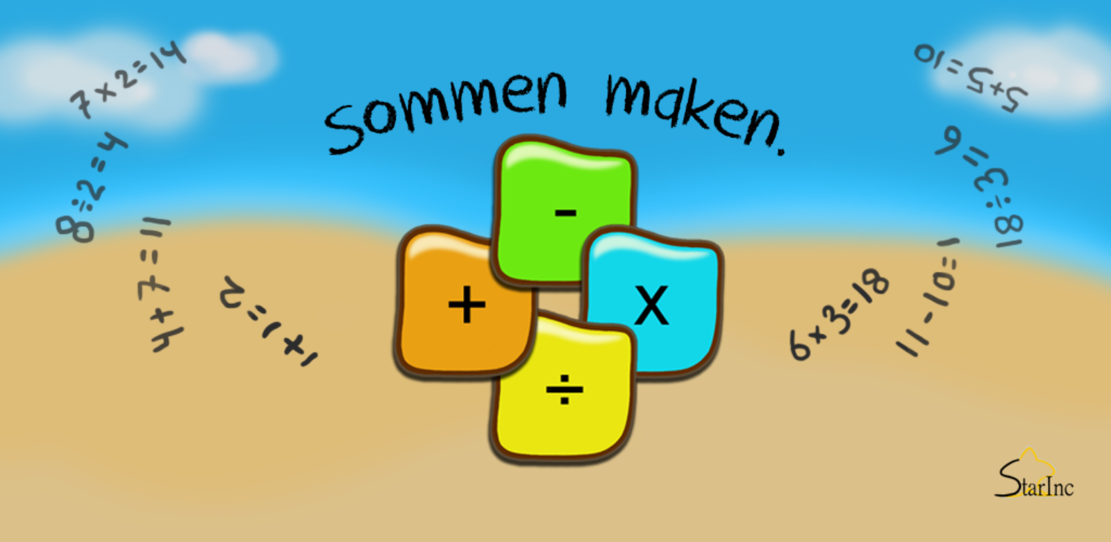 - Sommen maken. - Spel app | Star Inc | Vind uw Star Inc spel